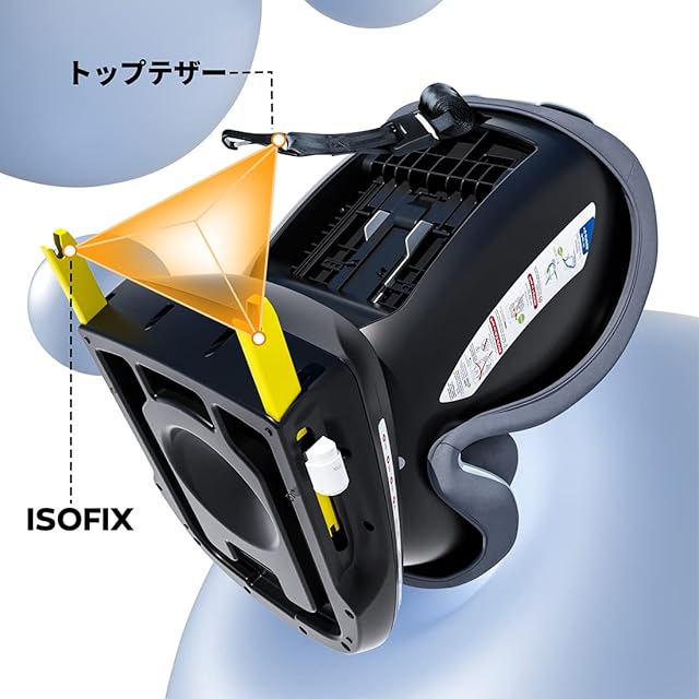 Reecle チャイルドシート 360° 回転式 新生児~12歳頃 (0~36kg) ISOFIX