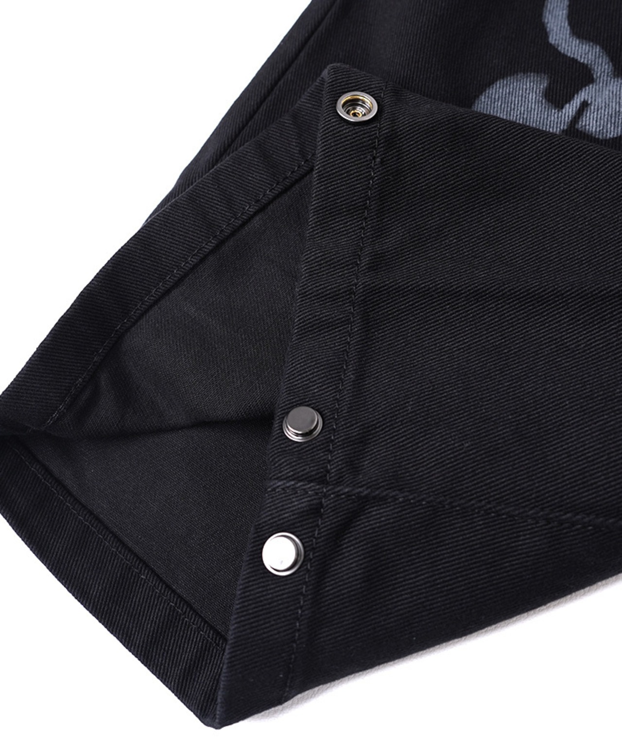 COOLA BASEコットンワイドスナップパンツ (BLACK) CQ-47089