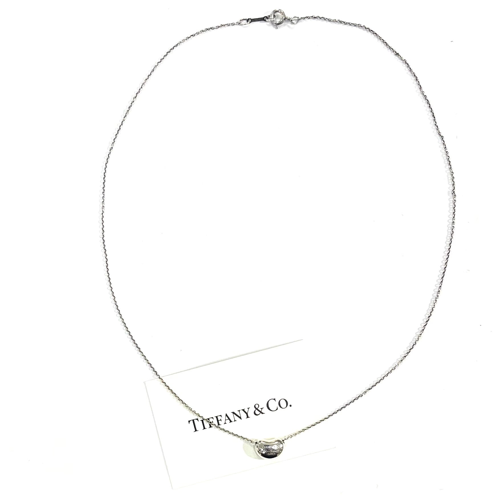 TIFFANY&CO.】2664 幸福ミニビーン ネックレス／Elsa Peretti／自然美