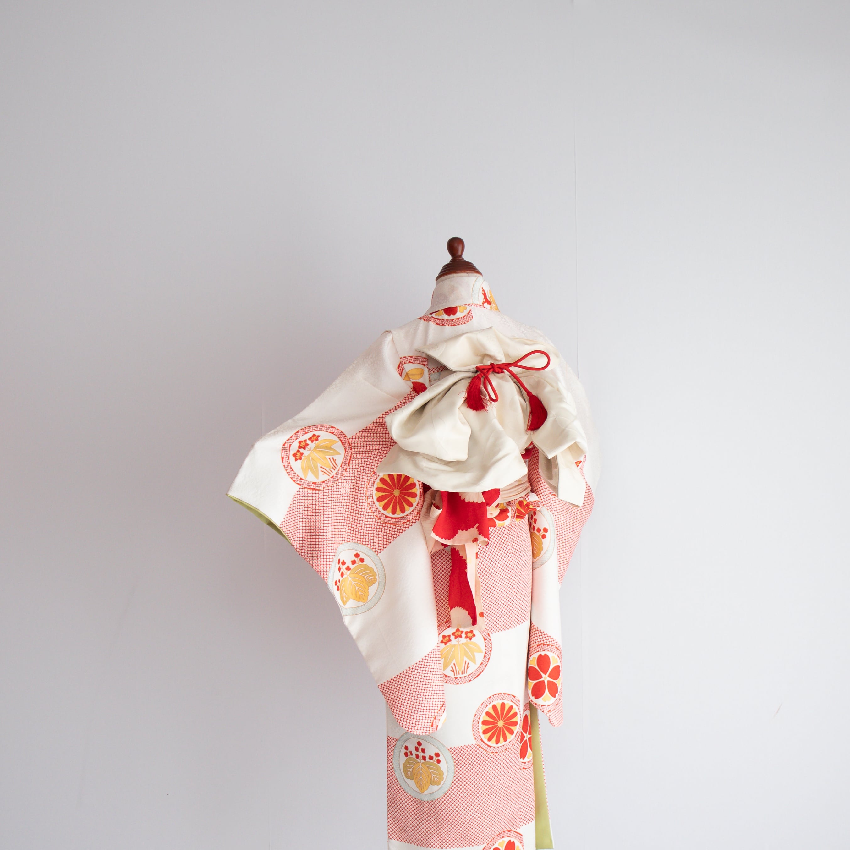 女の子帯style『鹿の子絞りと花紋』/S7002(対応身長目安 約118㎝〜130㎝)