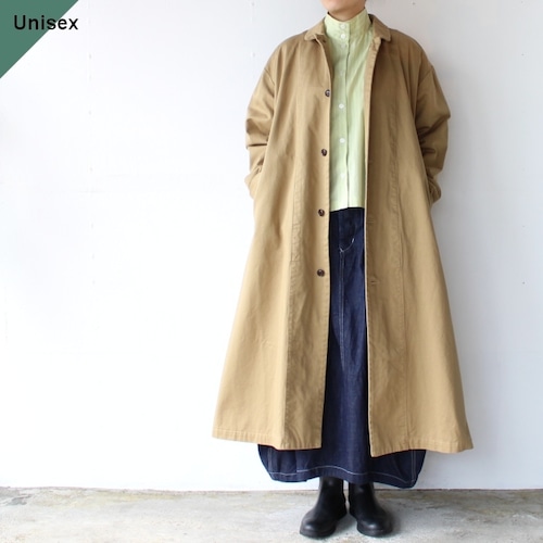 HARVESTY チノオーバーコート Over Coat （BEIGE）