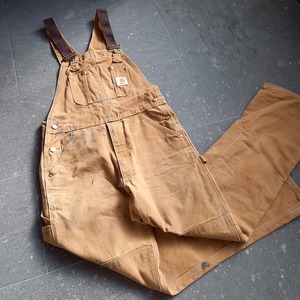 Carhartt ダック地 オーバーオール リアルワーク used [112084]