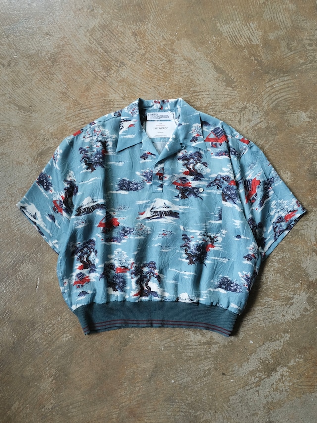 【DAIRIKU】 "Cliff" Aloha Rib Shirt