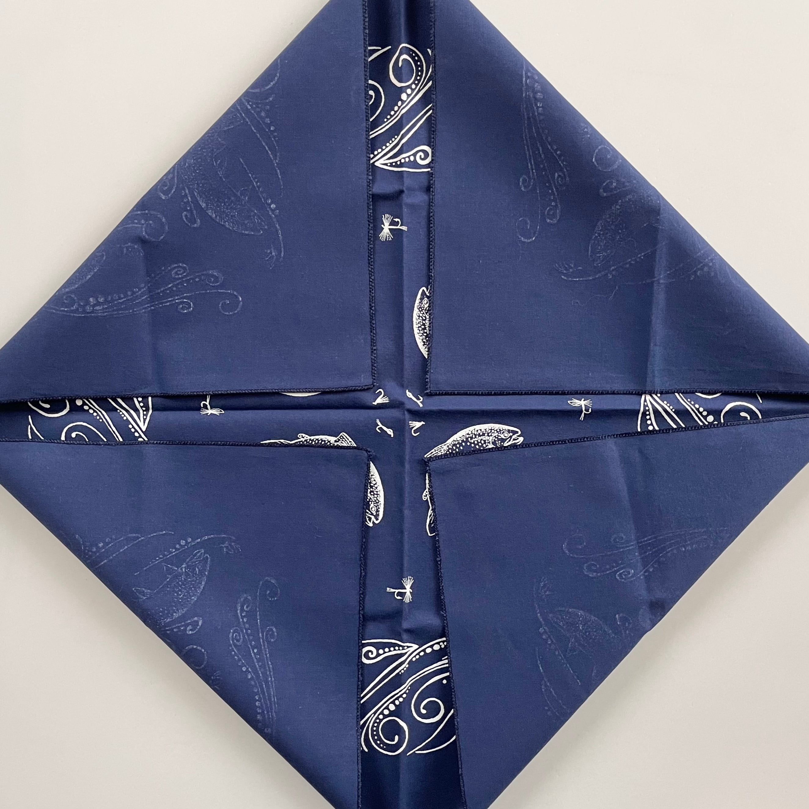 80s 90s アメリカ製バンダナ 20枚セット PB Deadstock】80s 魚とルアー