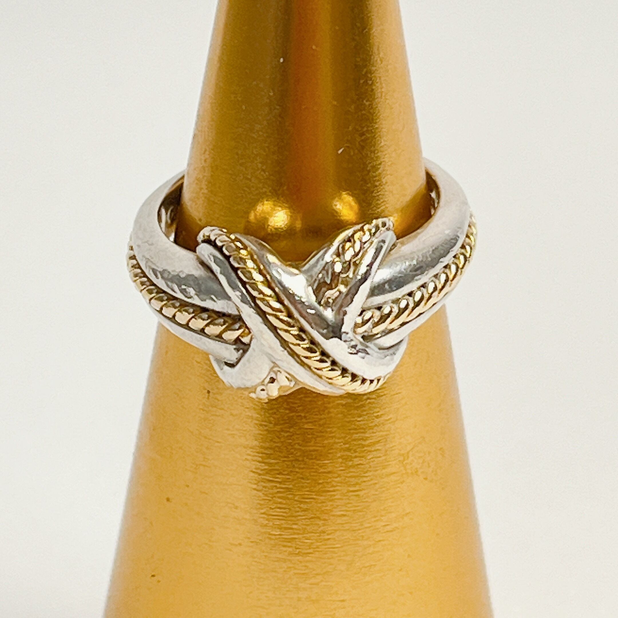 ティファニーシグネチャーコンビリング925 750 12号