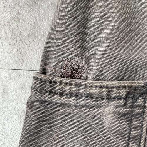 20s ニカラグア製 グレー ダブルニー Carhartt 34×30 詳細写真20