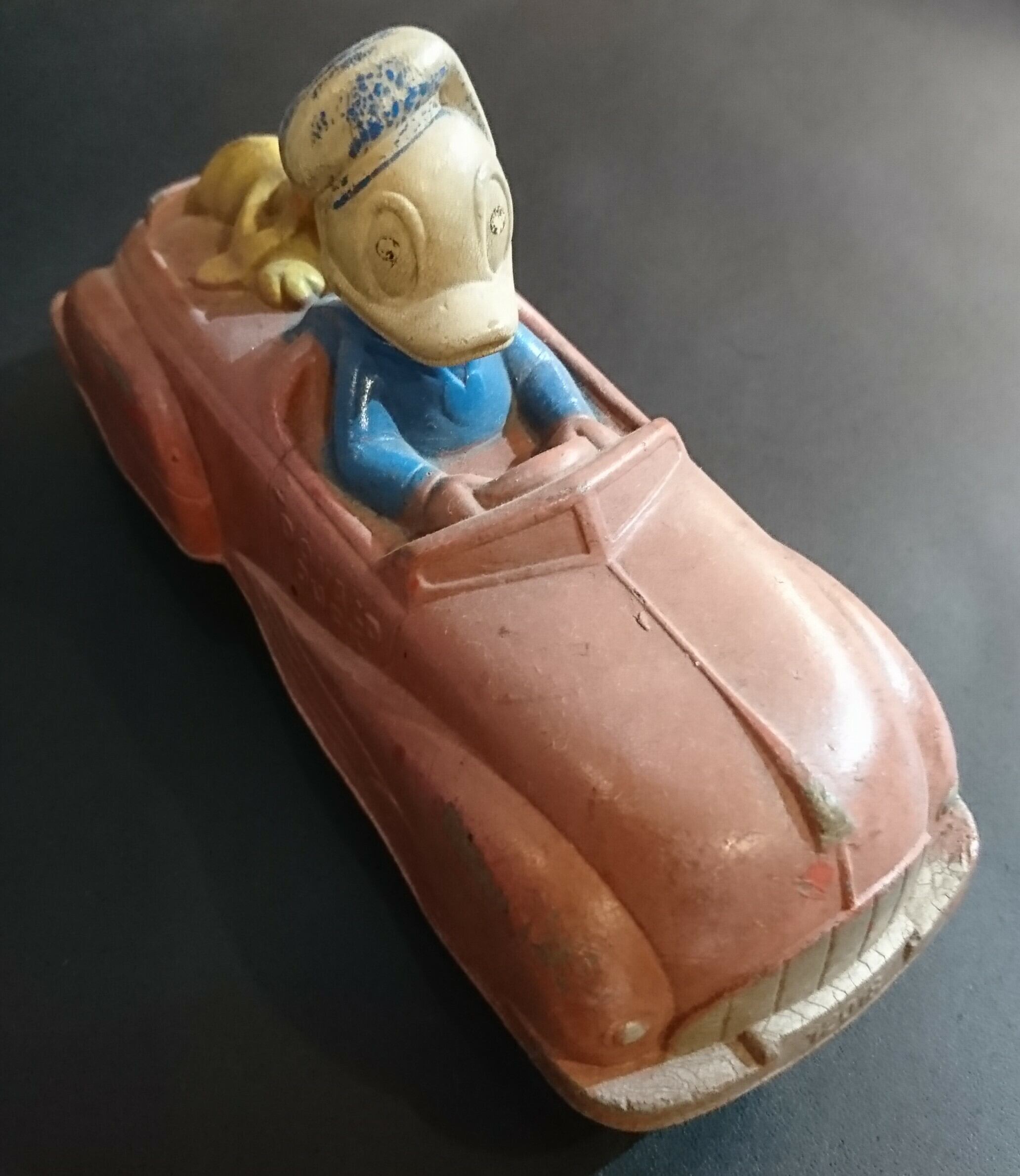 1940s ヴィンテージ サンラバー ドナルドダック プルート ミニカー