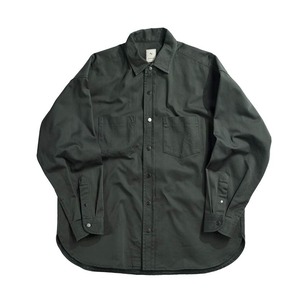 COMBED CTTN CHINO SH BZ / コーマ綿チノシャツブルゾン(GRAY)