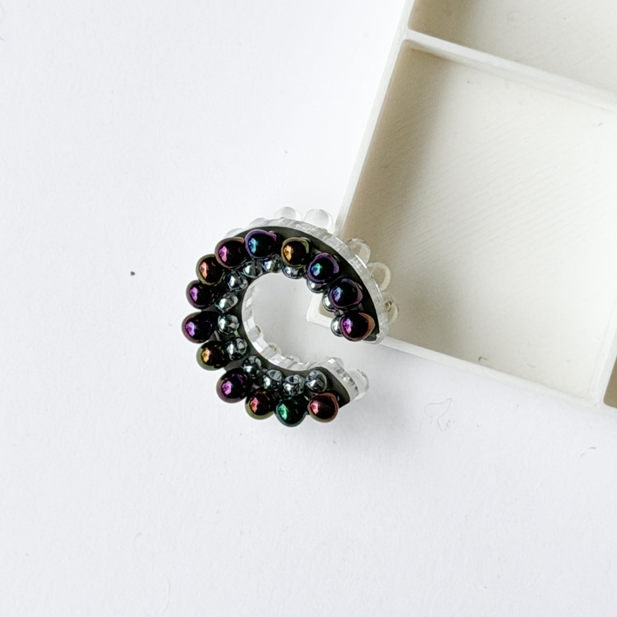 puzzle ring ear cuff 'bicolor' [15]