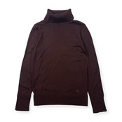 BURBERRY LONDON バーバリー タートルネック ハイゲージ 長袖 ウール ニット セーター 2/ブラウン レディース