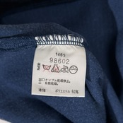 Santa fe サンタフェ ハーフジップ ベロア調 トレーナー シャツ サイズ 04 /ネイビーブルー系/メンズ/日本製