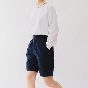 シンプルホワイト長袖T 　F0029