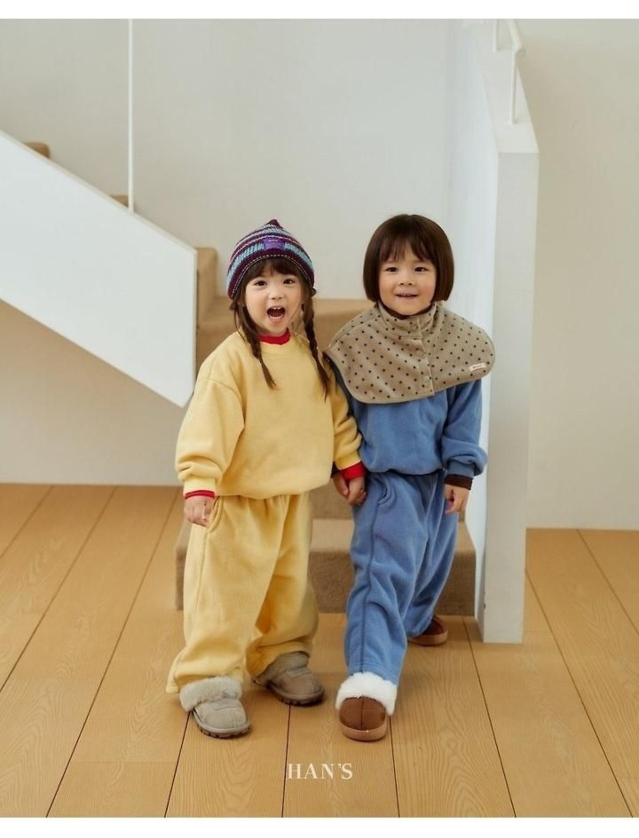 ハンス / Hans / テリーフリースパンツ / 韓国子供服 / キッズ / 26winter〖取寄〗*XXS~JS*