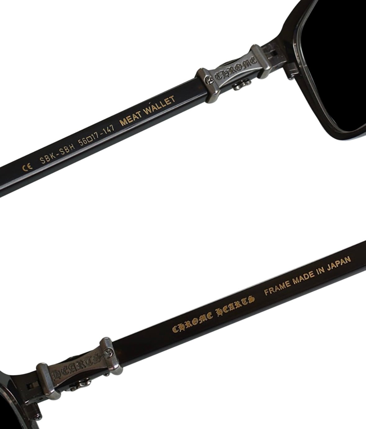 CHROME HEARTS メガネ　MEAT WALLET CHROME HEARTS MEAT WALLET MATTE BLACK EBONY WOOD PIANO