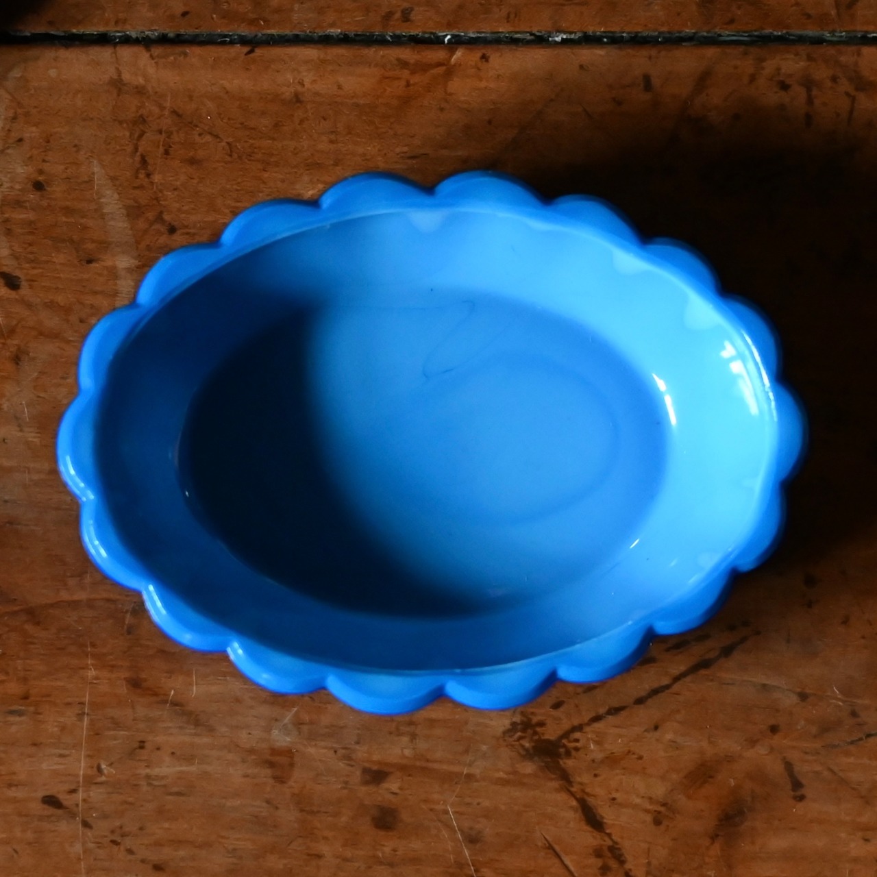 Accessory Cace / アクセサリーケース〈 チェコガラス・ブルー・収納・オブジェ・ディスプレイ・アンティーク・ヴィンテージ 〉