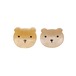 CLW2517:Teddy Bear Claw Clips 2 Pack-BROWN