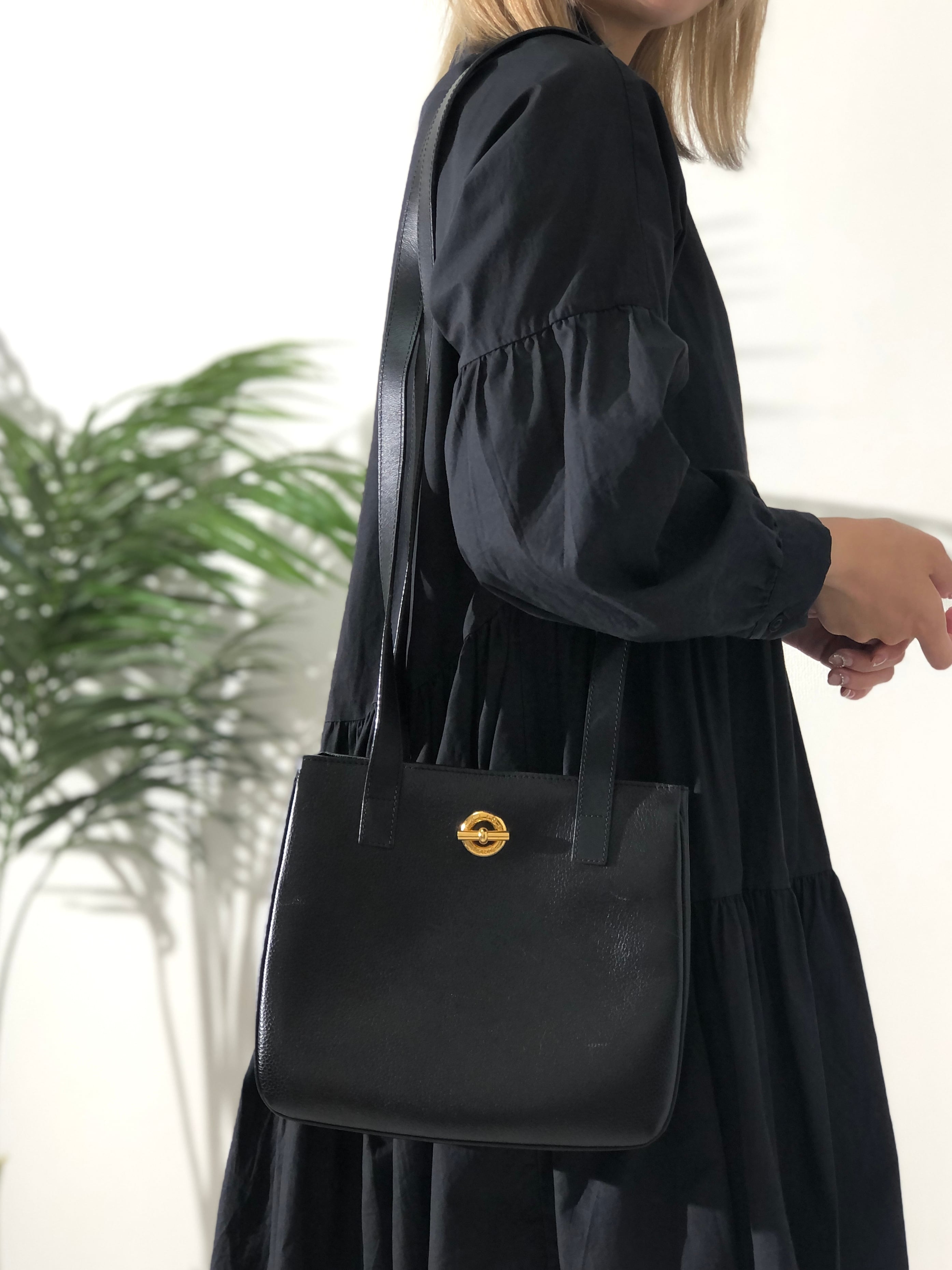 CELINE セリーヌ マンテル エンボスレザー トートバッグ ショルダー