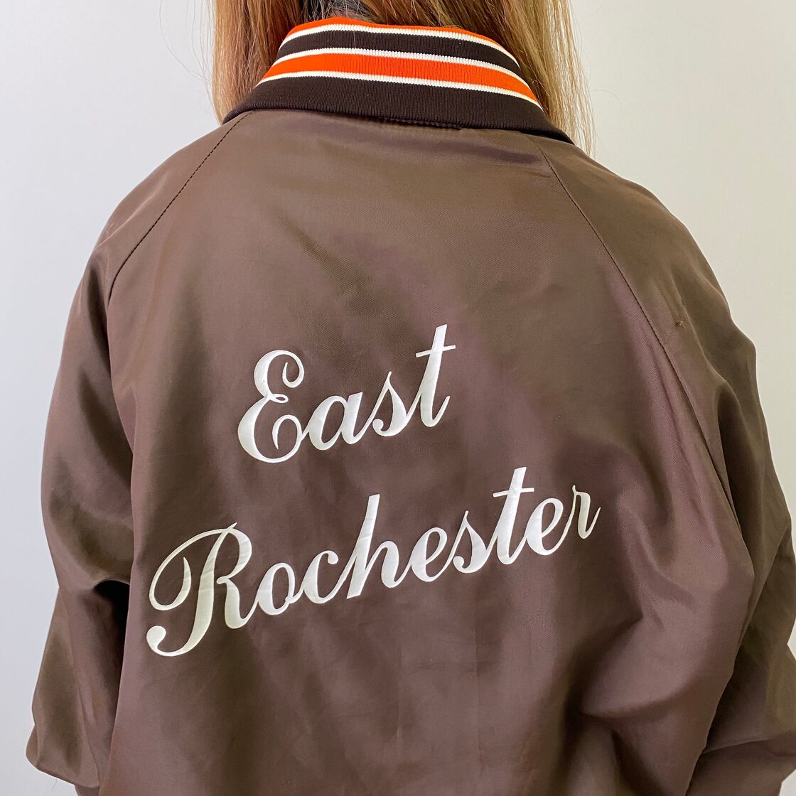70年代 USA製 ビンテージ Gem SPORTSWEAR バックプリント ナイロン 