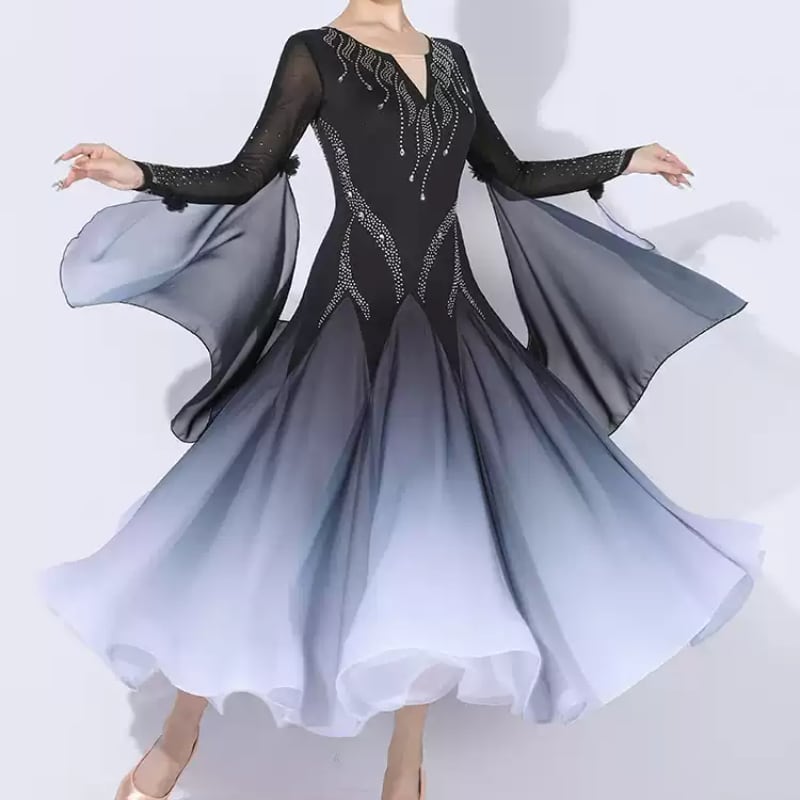 ルミナスグラデーションデザイン ダンスドレス ds1040