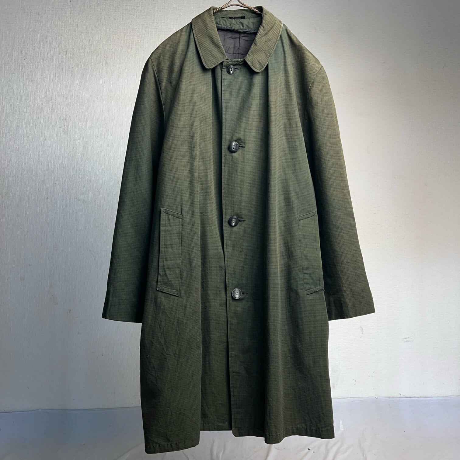 【60s】Euro Vintage Balmacaan Coat France製 1960年代フランス軍 バルマカンコート 1960's Dead Stock French