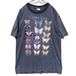 【Costa Rica Butterfly】Vintage Costa Rican Butterfly Art Souvenir T-Shirt【1990s-】Vintage Print T-Shirt