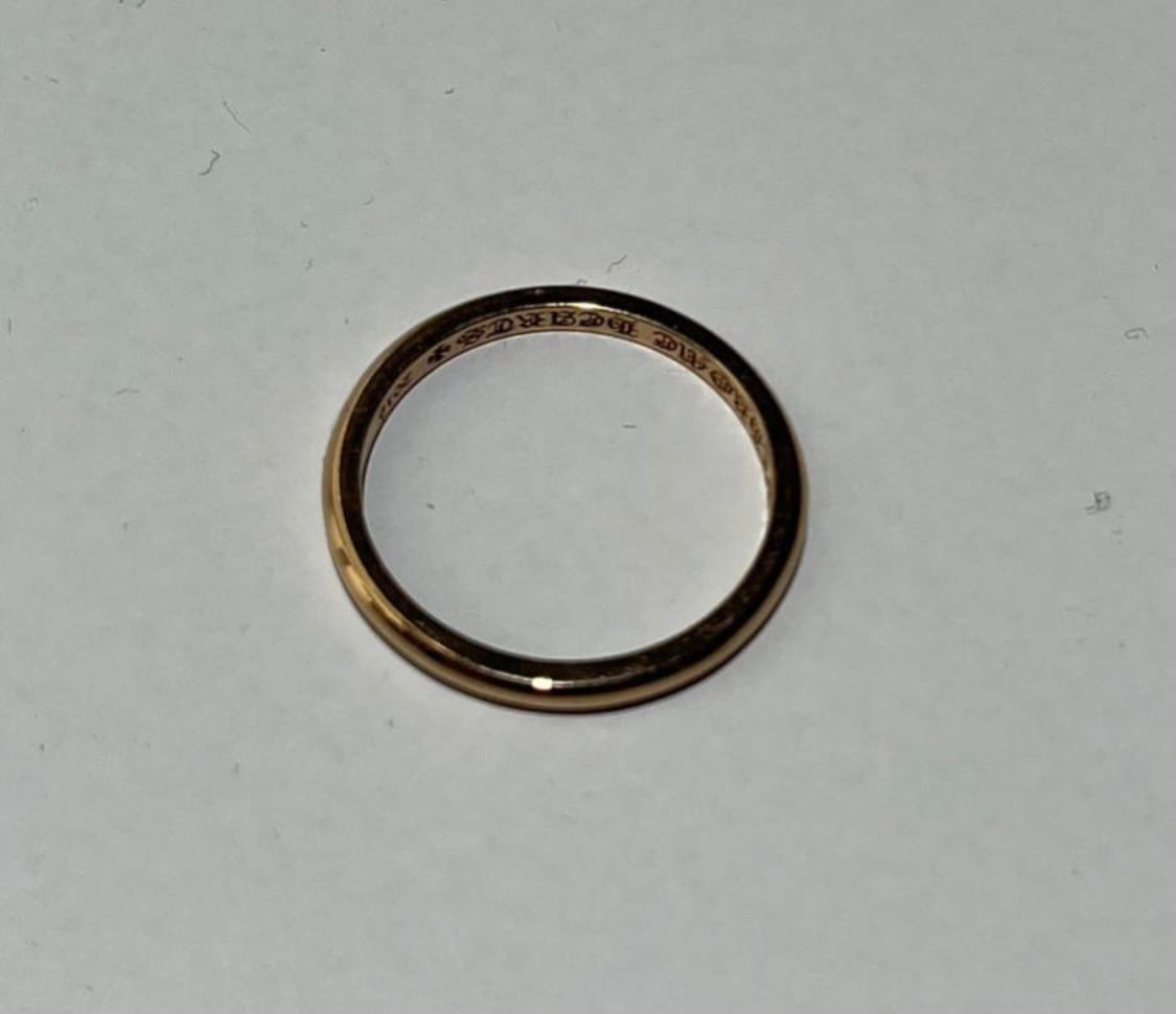 CHROME HEARTS クロムハーツ バブルガムリング プレーン ウェディング 指輪 22K