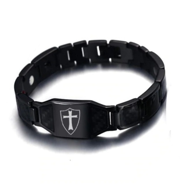 【TR2755】Cross magnetic men bracelet
