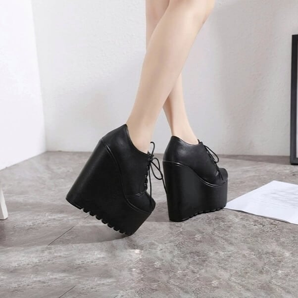 厚底ウェッジソールオックスフォード16cm全2色 | 厚底シューズ