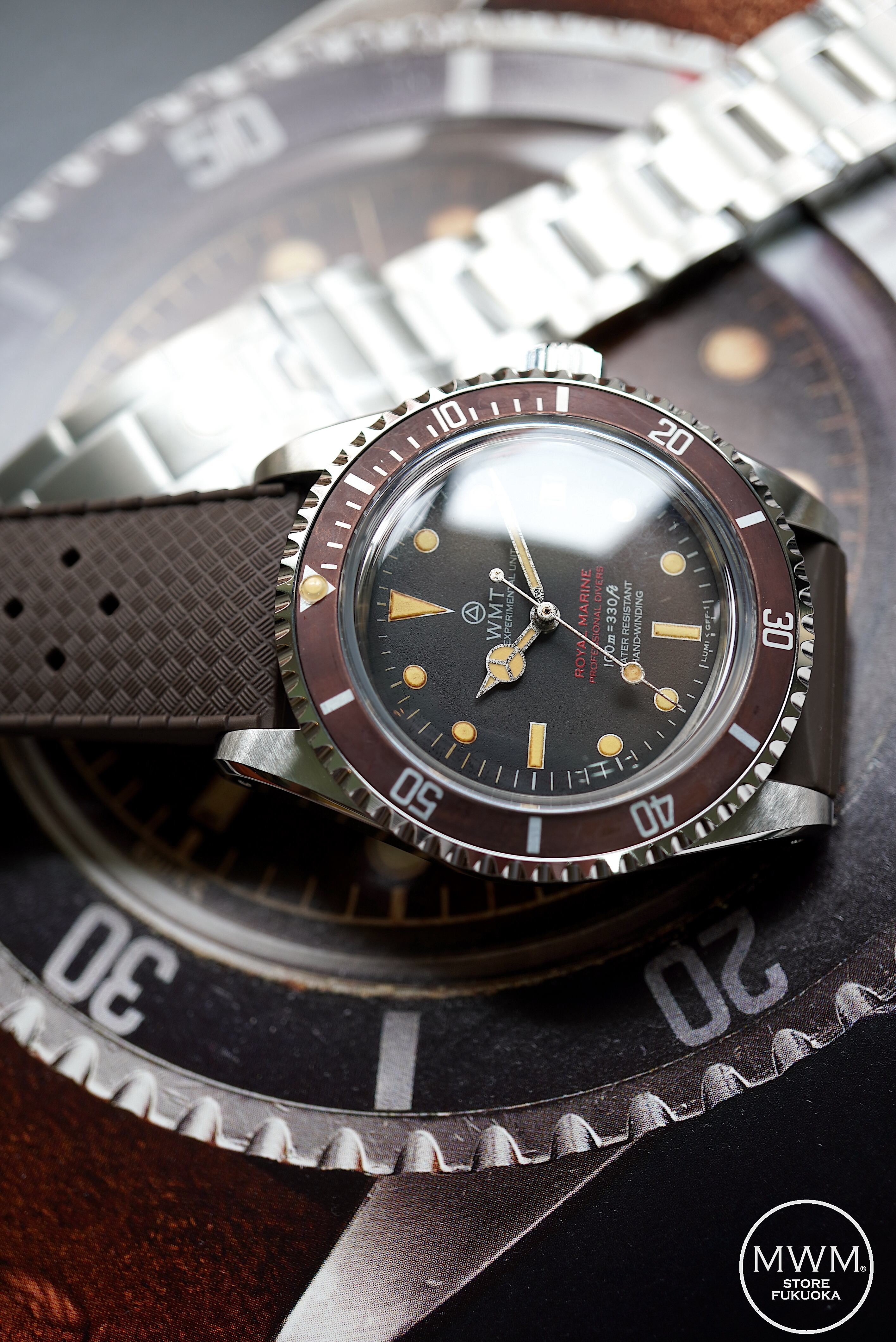 WMT Royal Marine – Tropical Brown / Aged Edition / Metal Bracelet