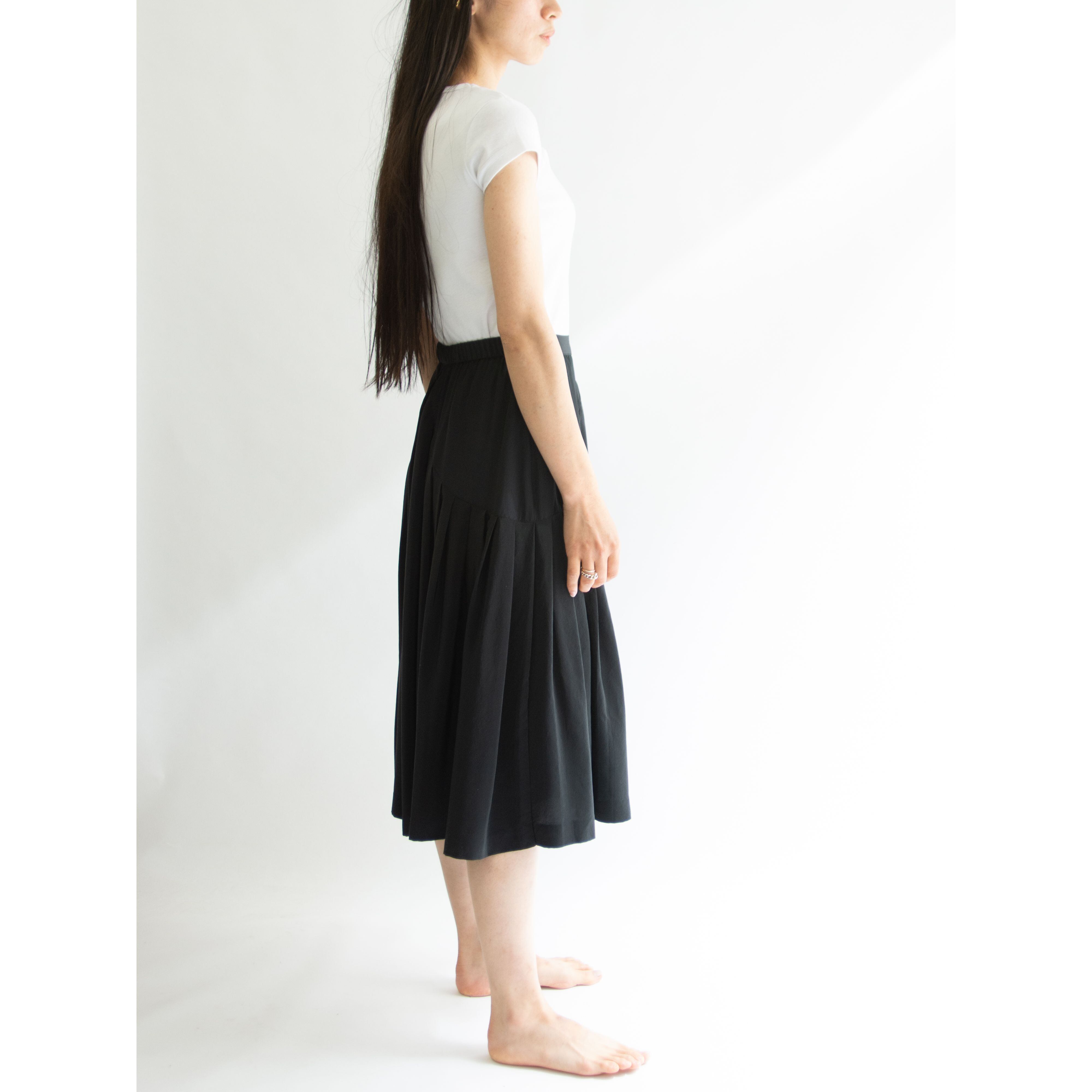 【Relin of San Francisco】Made in Hong Kong 100% Silk Flare Skirt（香港製 シルクフレアスカート）