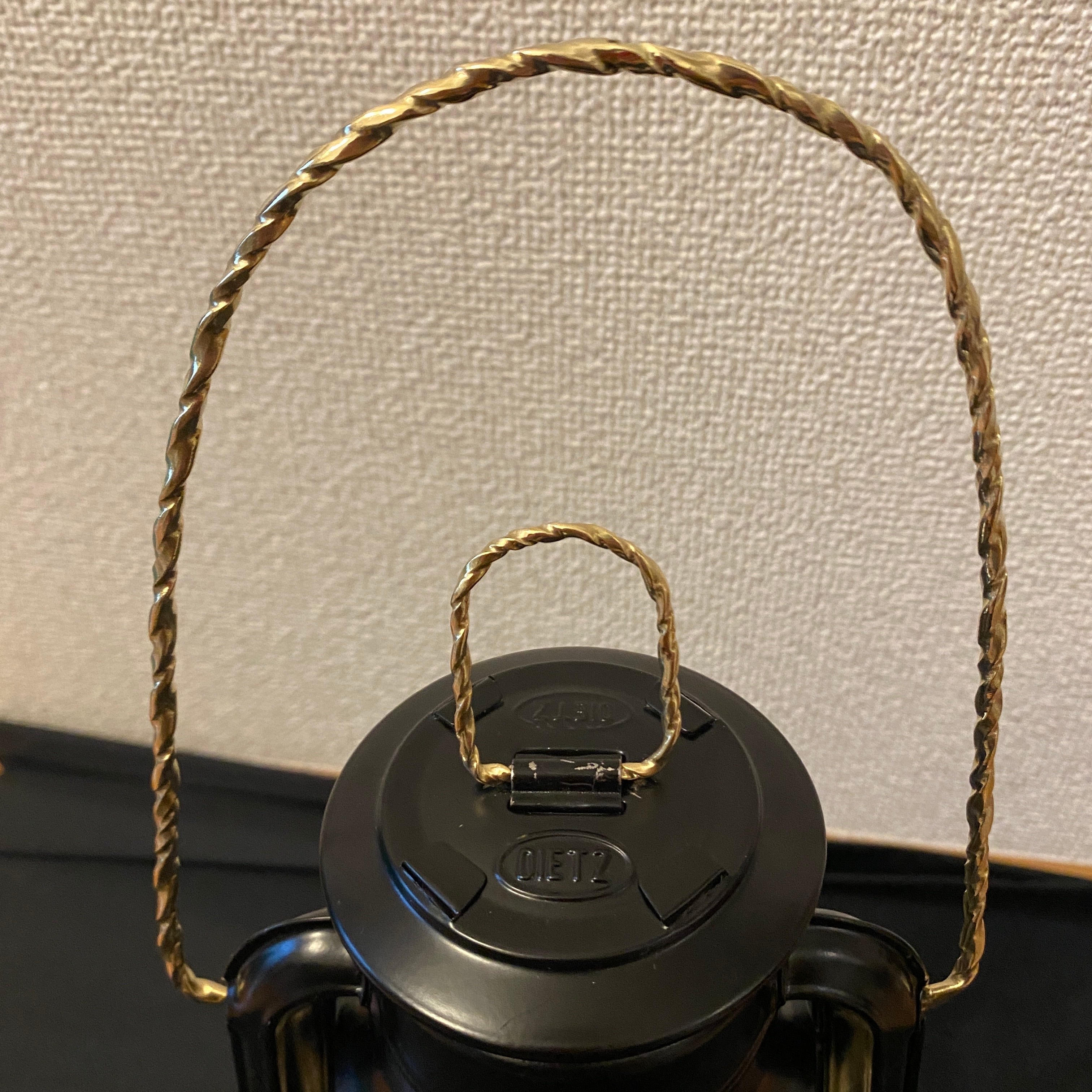 デイツ78用真鍮ベイルハンドルとトップリング 北欧柄（厚み約4~4.5mm