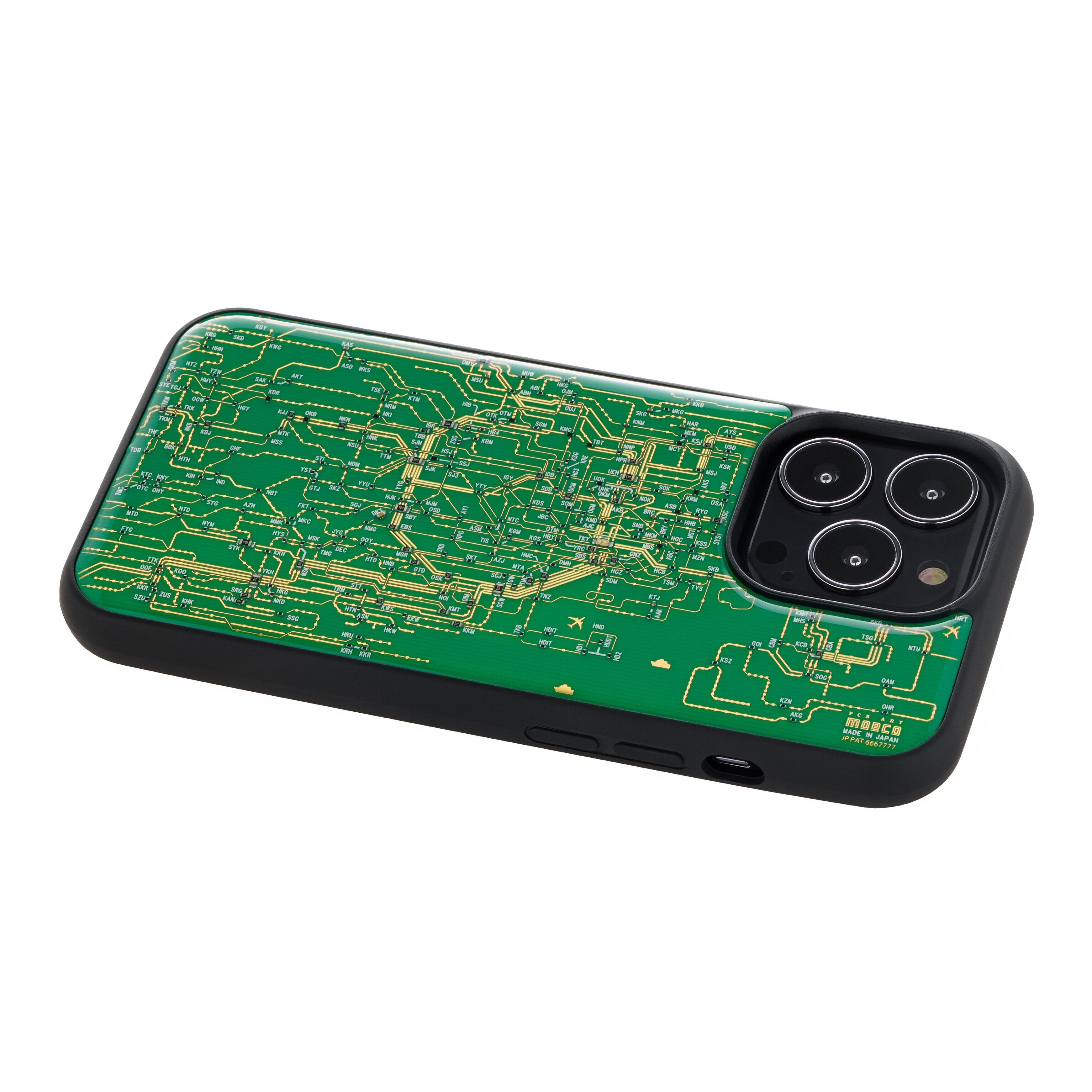 FLASH 東京回路線図 iPhone 13 Pro ケース | PCB ART moeco