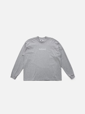 PHONETIC SIGN L/S TEE / GRAY
