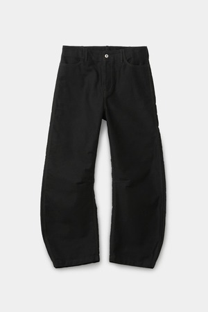 [COOR] Deep Curved Jumbo Washed Pants (Washed Black) 正規品 韓国ブランド 韓国通販 韓国代行 韓国ファッション クール クーア クアー 日本 店舗