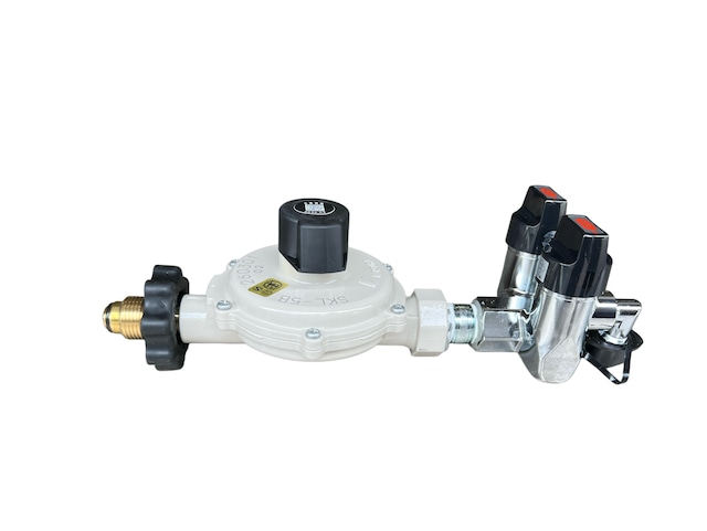 2口コック付調整器（カチット式）