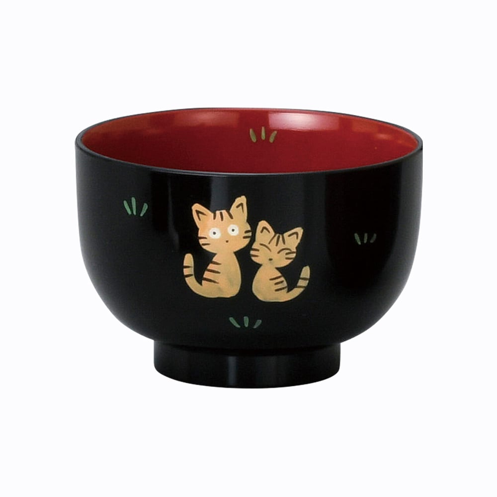 新品　美濃焼　猫にまり　茶碗　猫　ねこ　ネコ 猫飯碗(猫にまり茶碗)小 | マスノヤ衣料品店・マスノヤ猫雑貨店