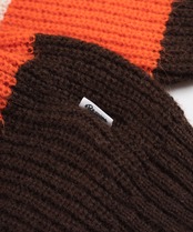 【#Re:room】WOOL COLOR BORDER MOHAIR CREW KNIT［REK113］