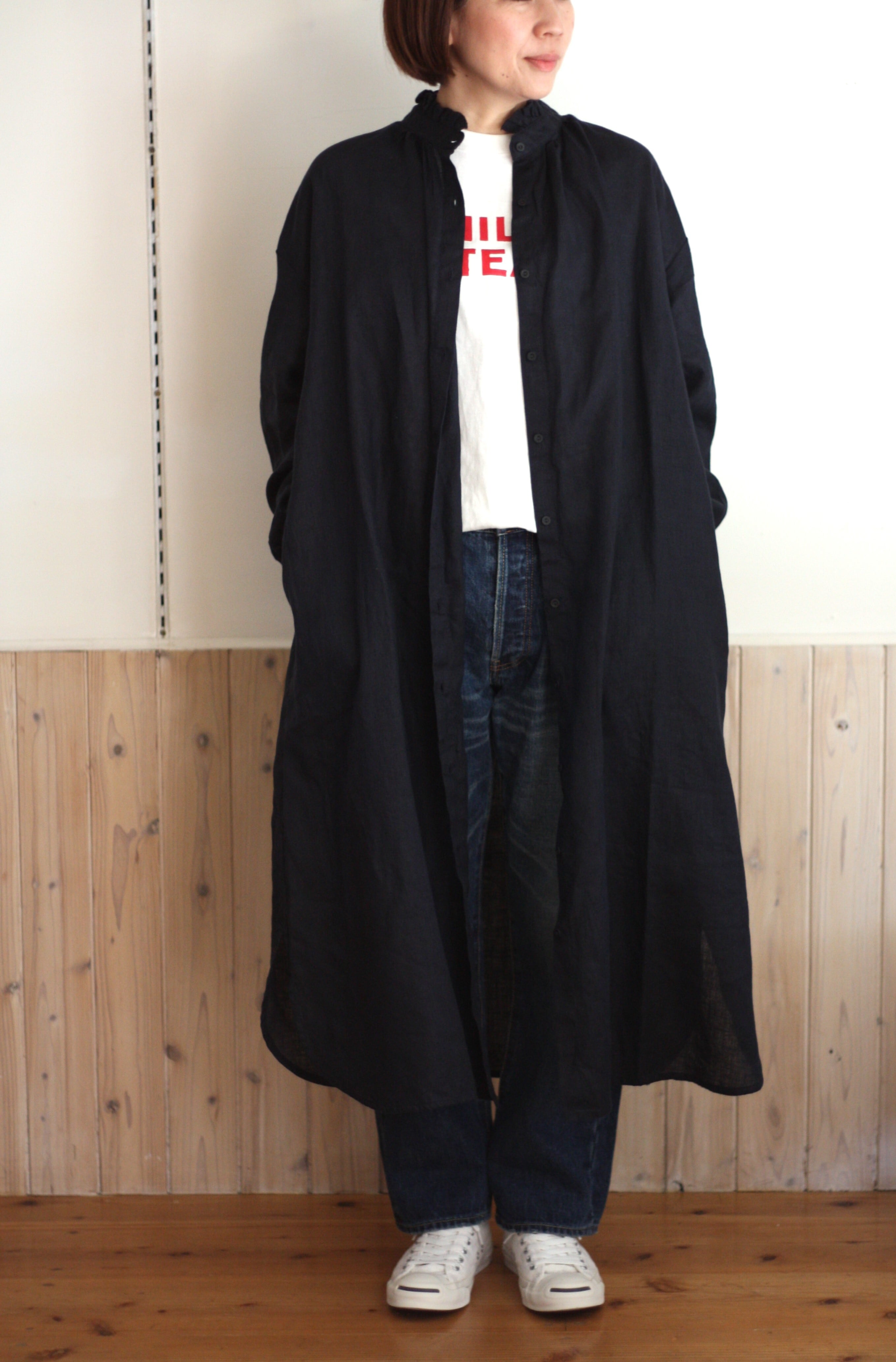 ROBE de PEAU ローブデポー メニーフリルスカート ブラック | tous les