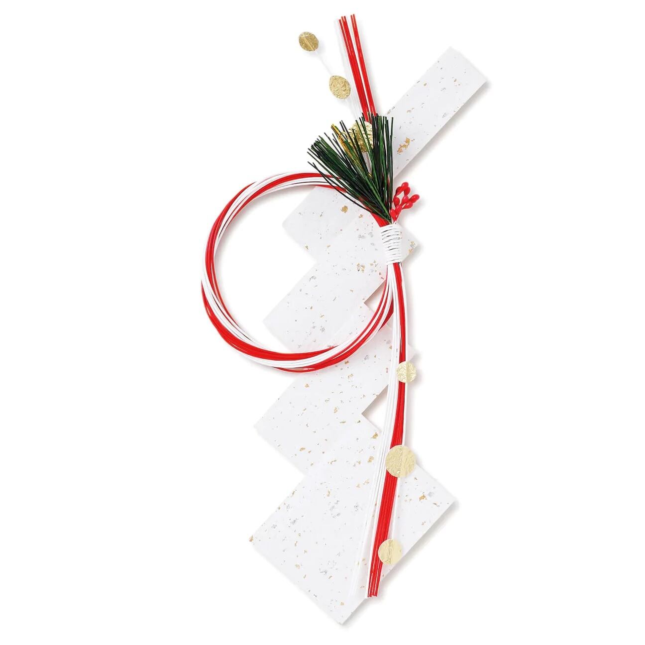 お正月飾り ながれ結び 紅白