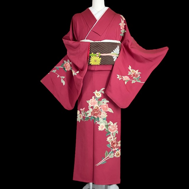 小紋 袷着物 着物 きもの アンティーク着物 リサイクル着物 kimono 