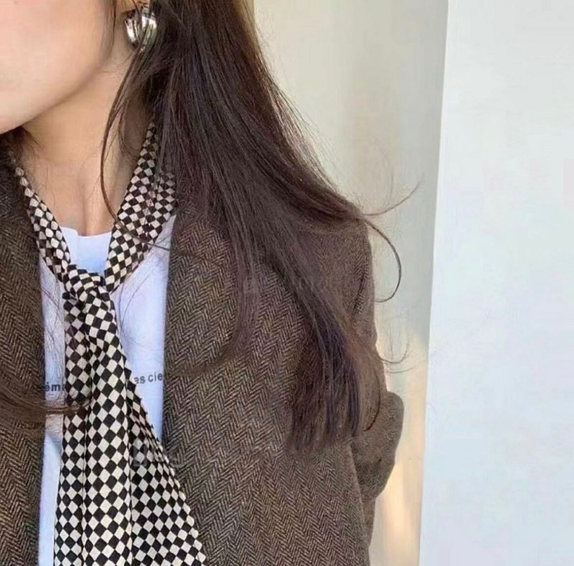 2color / チェックネクタイスカーフ