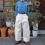 ASEEDONCLOUD/アシードンクラウド Handwerker HW wide trousers / ワイドトラウザーズ off white #001501