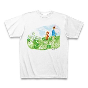 天使とくまえる「新しい風に吹かれる」Tシャツ