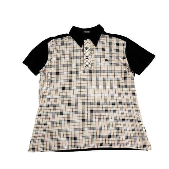古着 バーバリーゴルフ BURBERRY GOLF ハーフジップ ポロシャツ