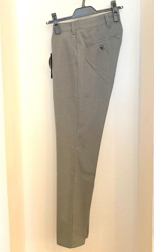 Gabardine Stretch Slacks Pants　Charcoal Gray