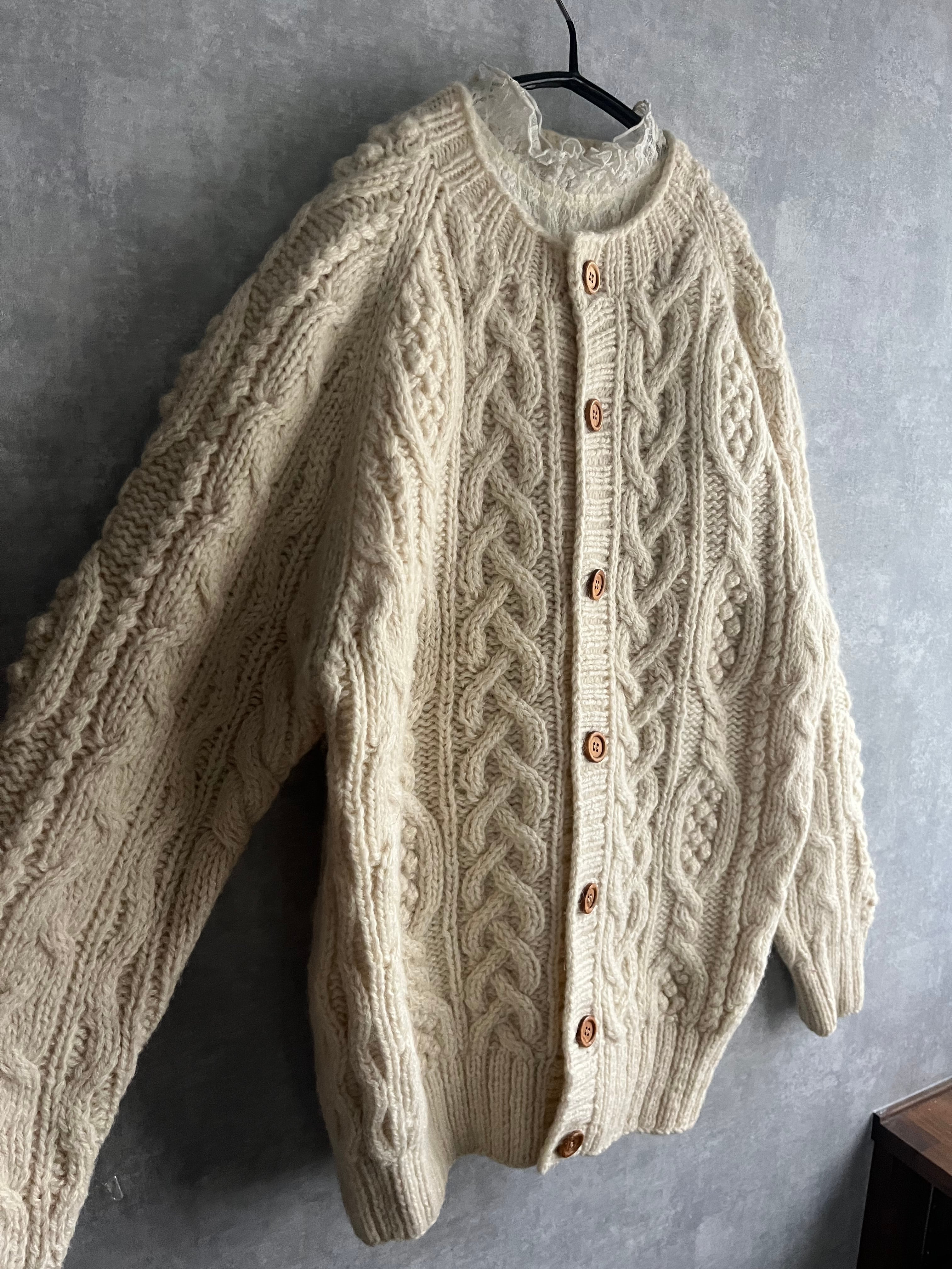 Eddie Bauer ワッフルニット セーター XL vintage 菅田将暉 Eddie