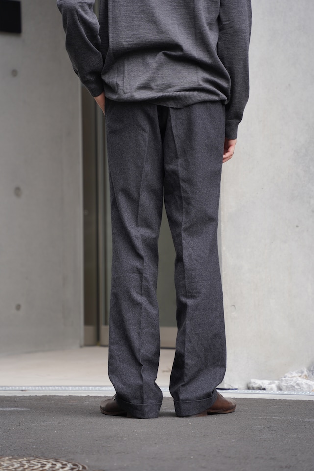 80’s ~ tapered center press wool slacks