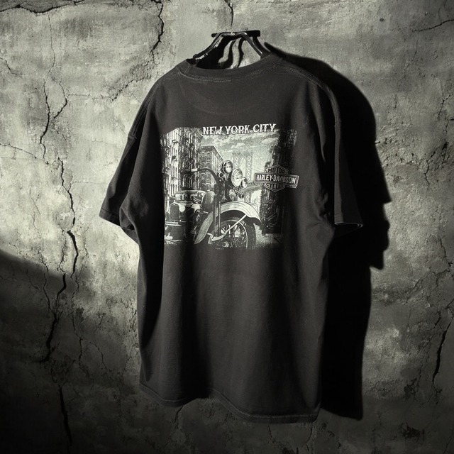 Harley-Davidson NEW YORK CITY グラフィックTシャツ　黒　XL