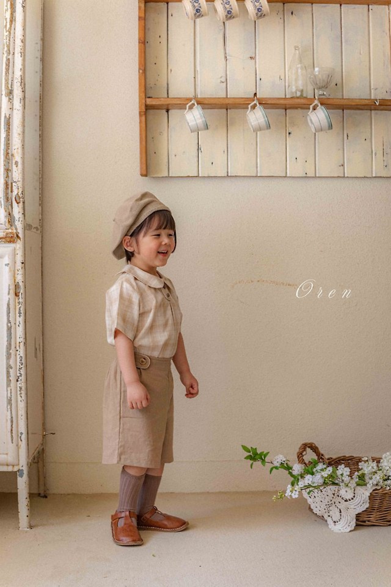[Oren] Spandex Knitwear Beret / [오렌] 스판니트베레모