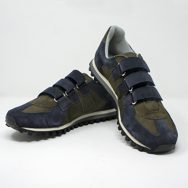 GERMAN TRAINER MARATHON VELCRO ＜OLIVE/NAVY＞